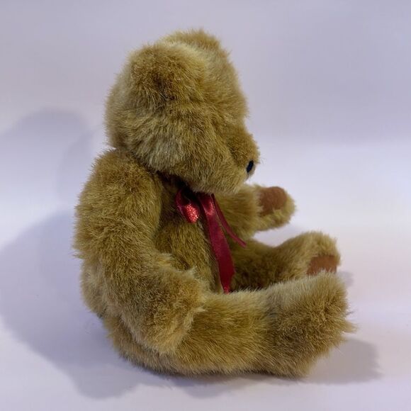 Vintage Ganz Bear 1997 Watson the Bear with Red Bow Jointed H2373S Retired 10” - Picture 5 of 8